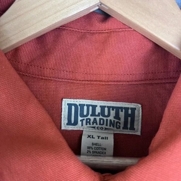 duluth trading canvas jacket orange size XL tall - Picture 5 of 5